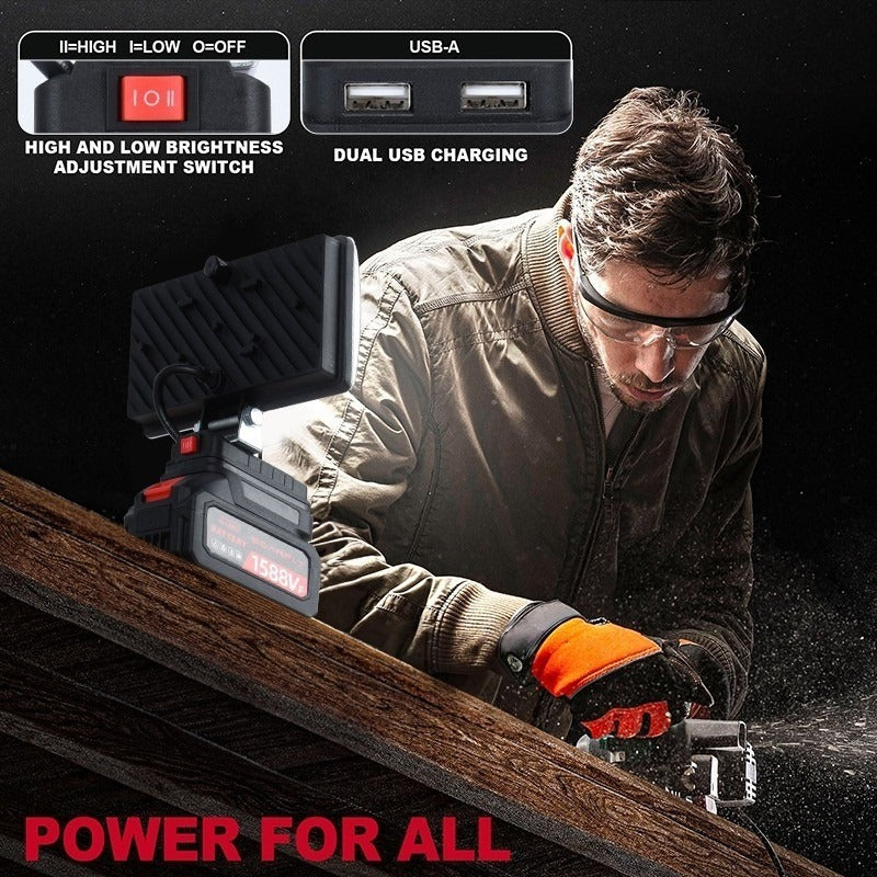 SOARFLY 8 Inch Cordless LED Work Light - Rechargeable Outdoor Floodlight