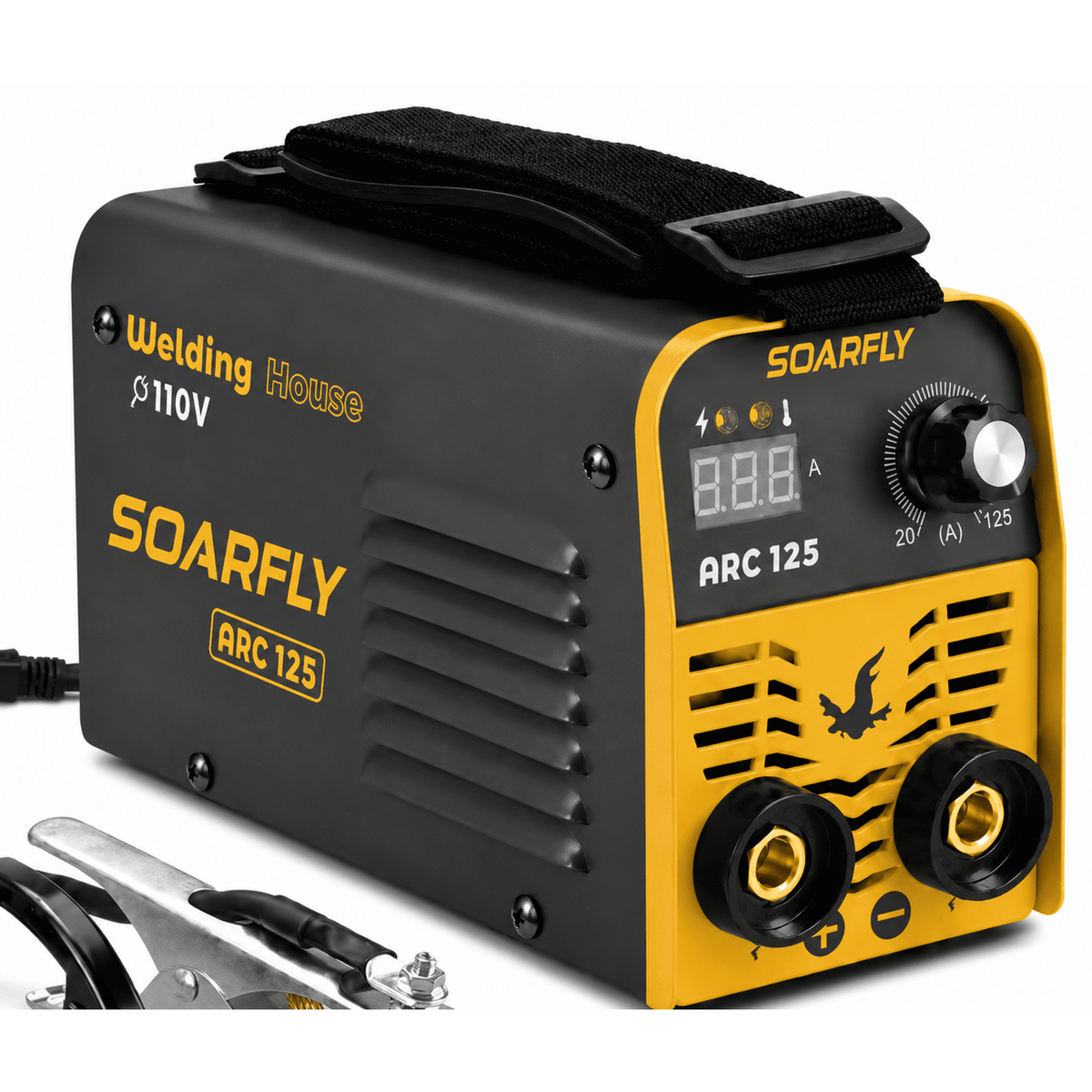 SOARFLY Stick Welder, 120A 110V Portable Mini Welder, Hot Start & Anti-Stick Arc Welding Machine Kit for 1/16"-1/8" Rods, Includes 10 Rods and Shoulder Strap Great for Repairs, DIY