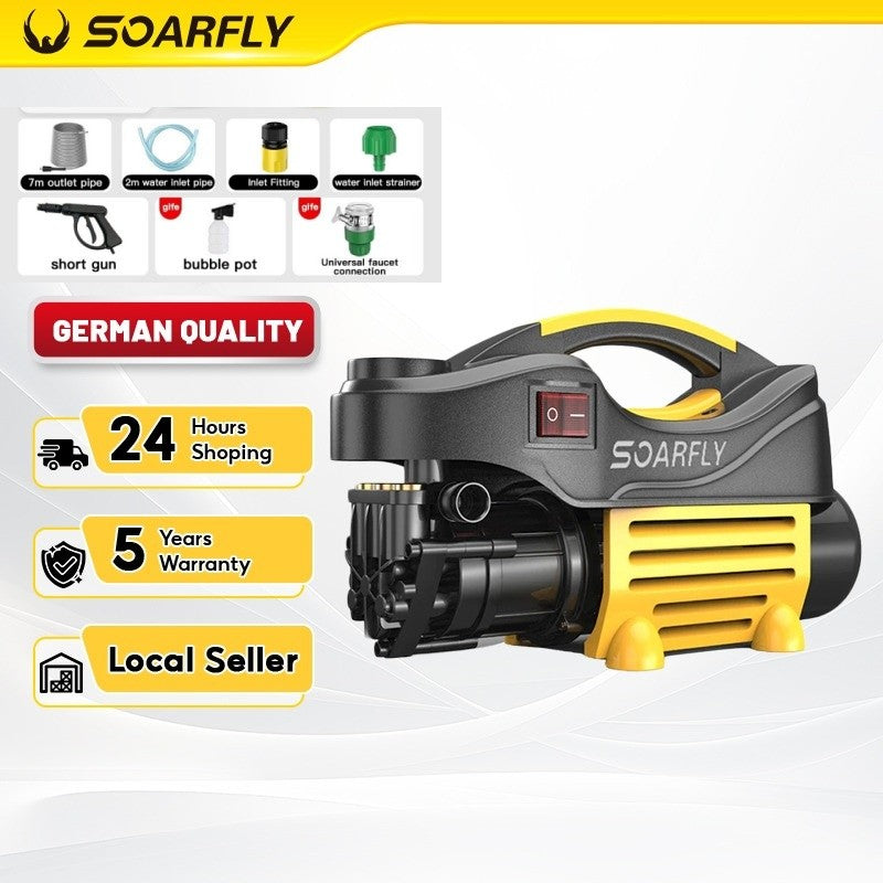 SOARFLY 3800W Car Water Jet High Pressure Wash Machine Car Wash Home Cleaner SprayerMesin Basuh Kereta High pressure car washer