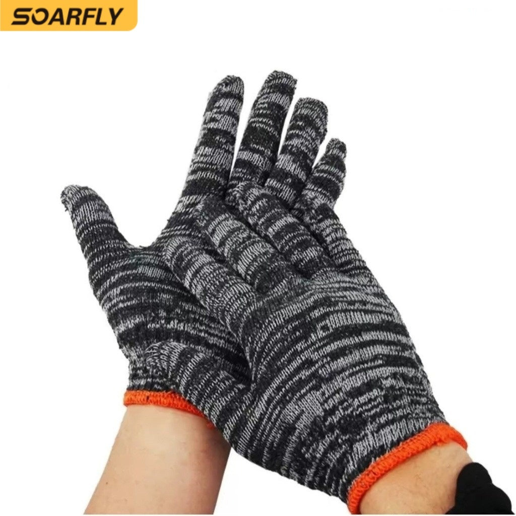 SOARFLY Cotton safety gloves  Thick Protection Work Gloves Safe and Efficient Industrial