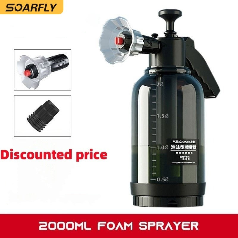 SOARFLY 2L Foam Sprayer Car Wash Portable Pressure Washer Power Sprayer Car Shampoo Water Gun Sprayer