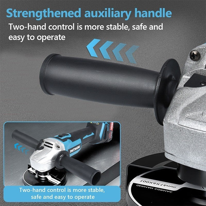 SOARFLY Cordless Angle Grinder Wireless Electric Cutting Machine Cutting Polishing Portable Saw Brushless2 Battery