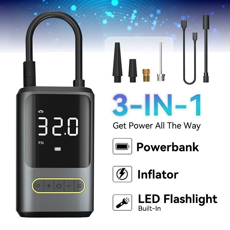 SOARFLY Car Jump Starter 99800 mAh 5 IN 1 Car tool set Portable Tire inflator Air Pump,Emergency Powerbank