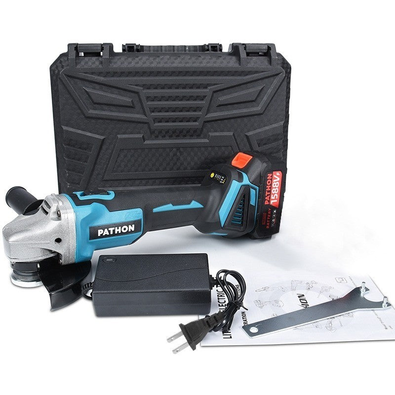 SOARFLY Cordless Angle Grinder Wireless Electric Cutting Machine Cutting Polishing Portable Saw Brushless2 Battery