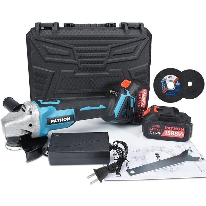 SOARFLY Cordless Angle Grinder Wireless Electric Cutting Machine Cutting Polishing Portable Saw Brushless2 Battery