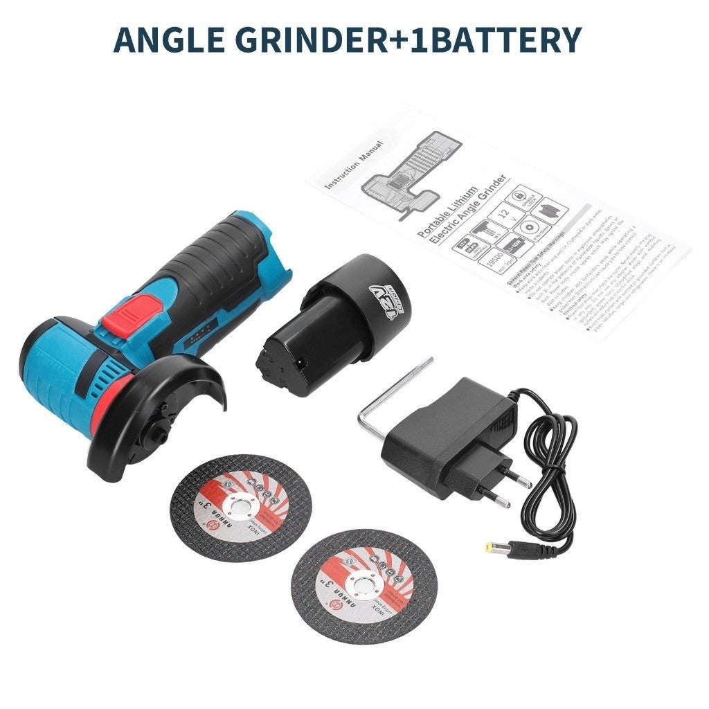 SOARFLY Cordless Angle Grinder Wireless Electric Cutting Machine Cutting Polishing Portable Saw Brushless2 Battery