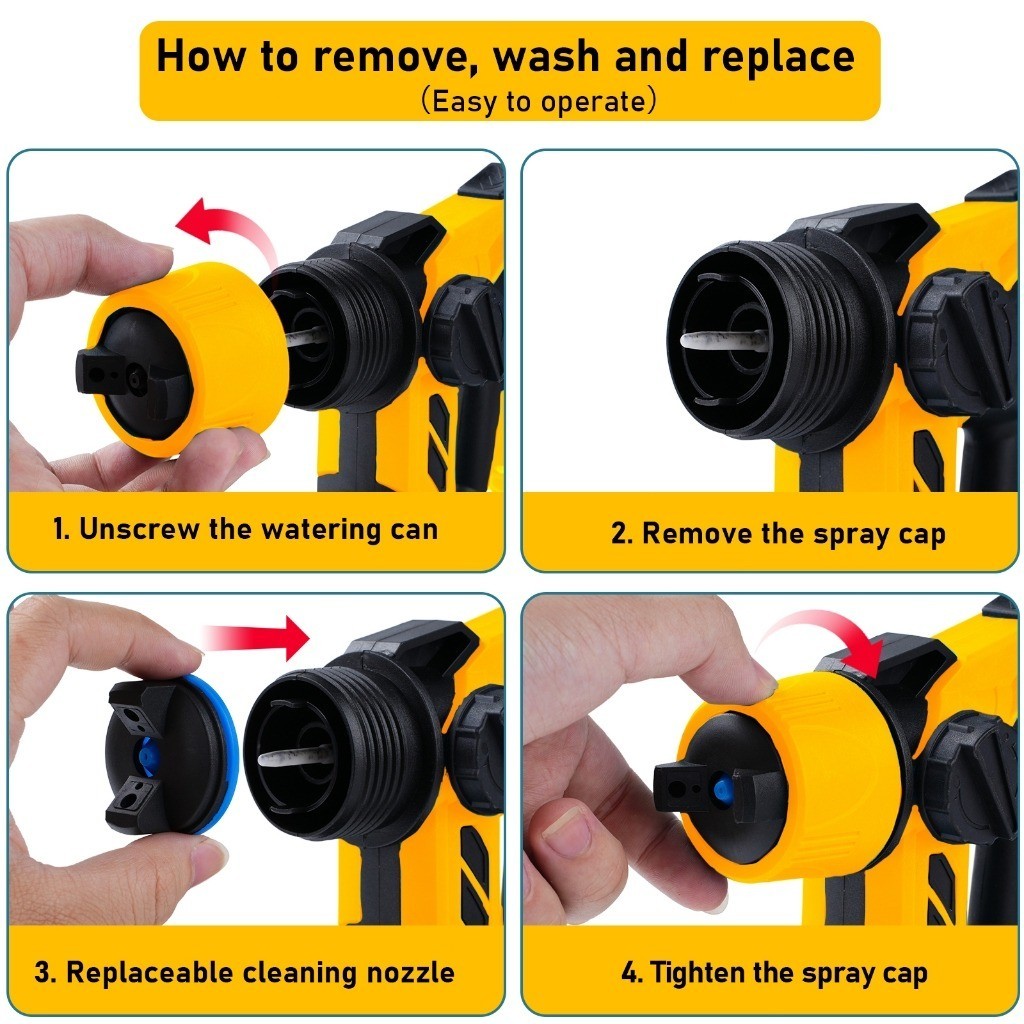 SOARFLY Cordless Electric Spray Gun Paint Spray Paint Machine Portable High Power High Pressure