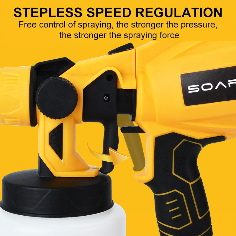 SOARFLY Cordless Electric Spray Gun Paint Spray Paint Machine Portable High Power High Pressure