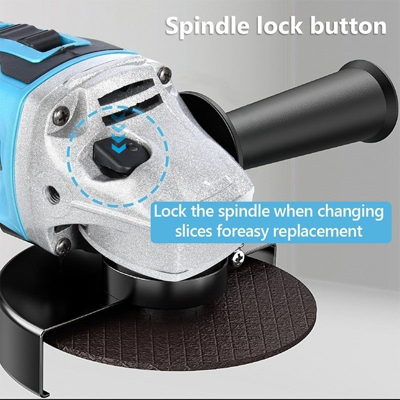 SOARFLY Cordless Angle Grinder Wireless Electric Cutting Machine Cutting Polishing Portable Saw Brushless2 Battery