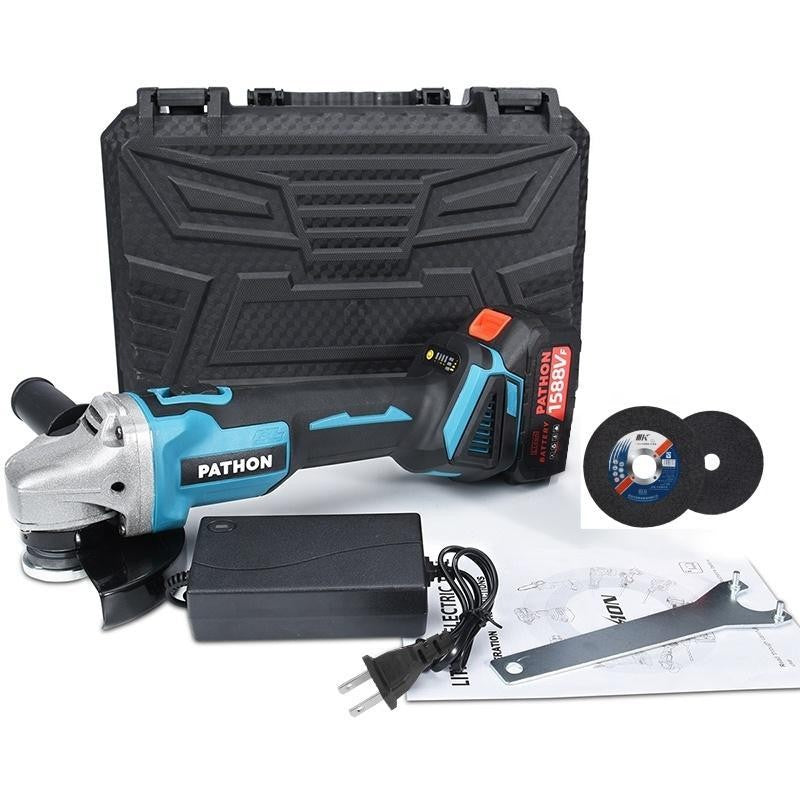 SOARFLY Cordless Angle Grinder Wireless Electric Cutting Machine Cutting Polishing Portable Saw Brushless2 Battery