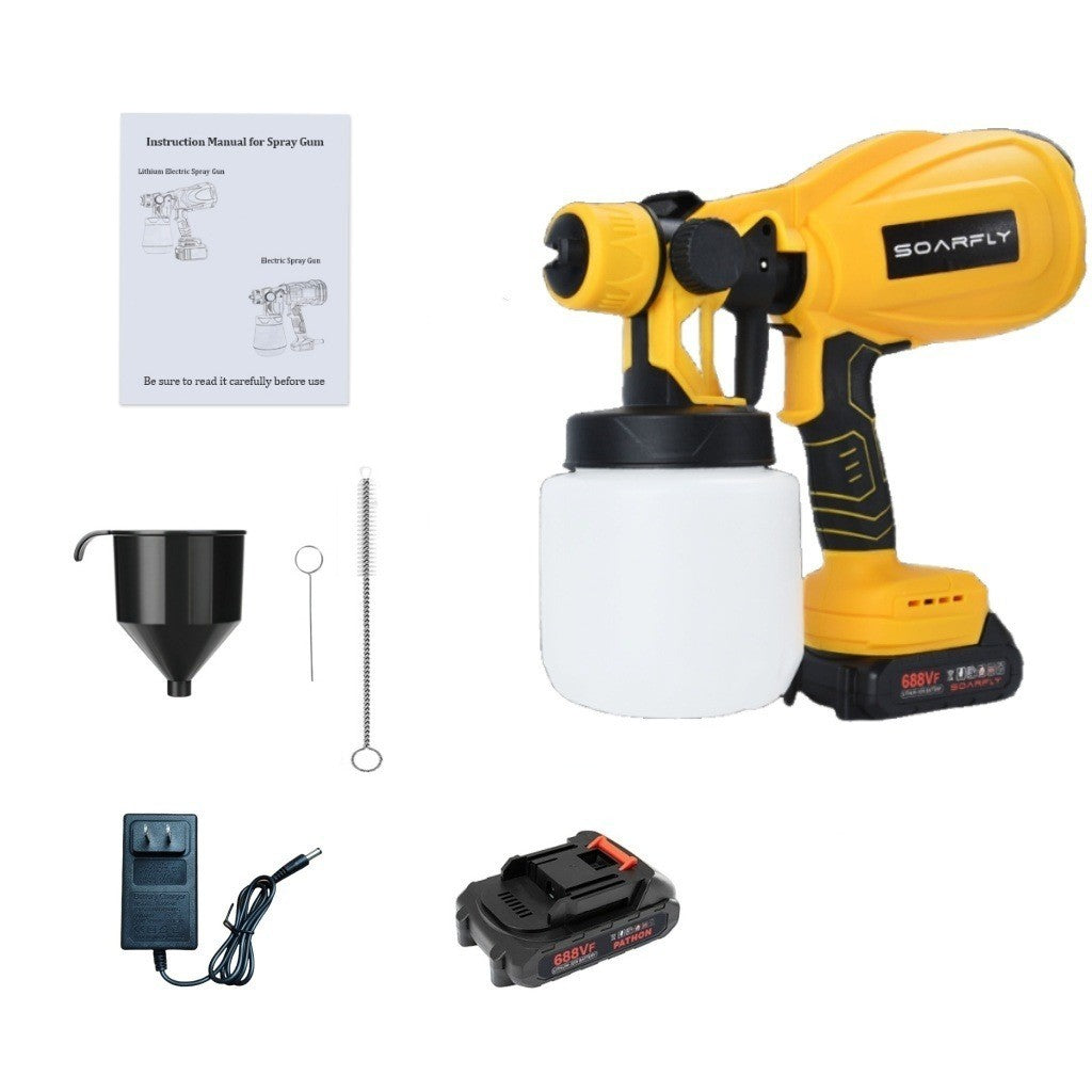 SOARFLY Cordless Electric Spray Gun Paint Spray Paint Machine Portable High Power High Pressure