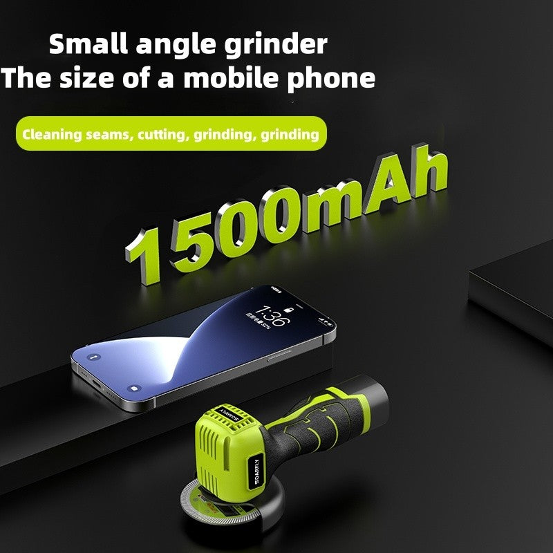 SOARFLY 3 Inch Cordless Angle Grinder Electric Hand Grinder Polisher Cutting Machine Two Batteries