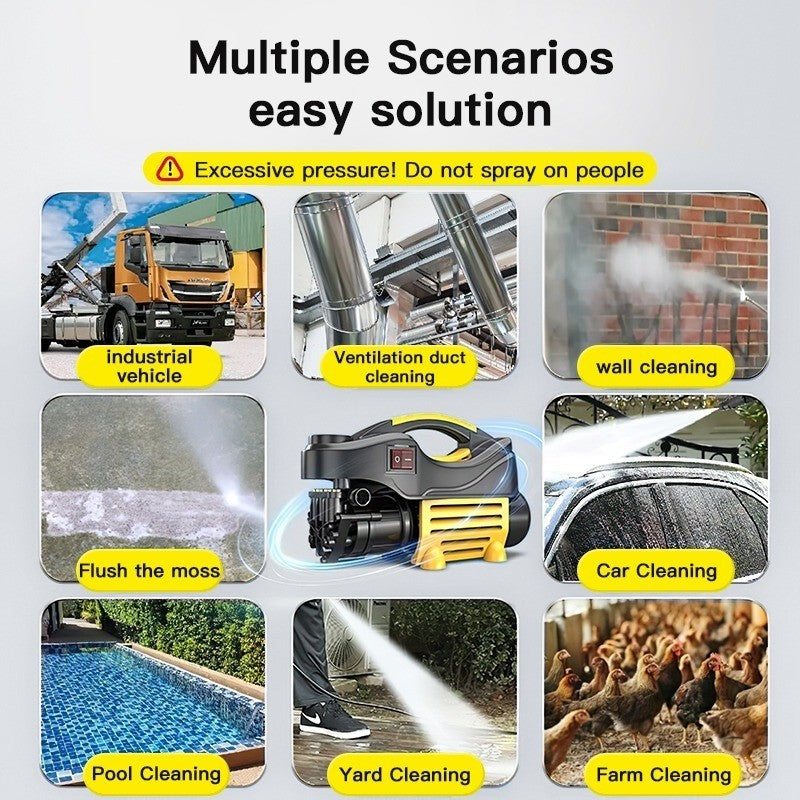 SOARFLY 3800W Car Water Jet High Pressure Wash Machine Car Wash Home Cleaner SprayerMesin Basuh Kereta High pressure car washer