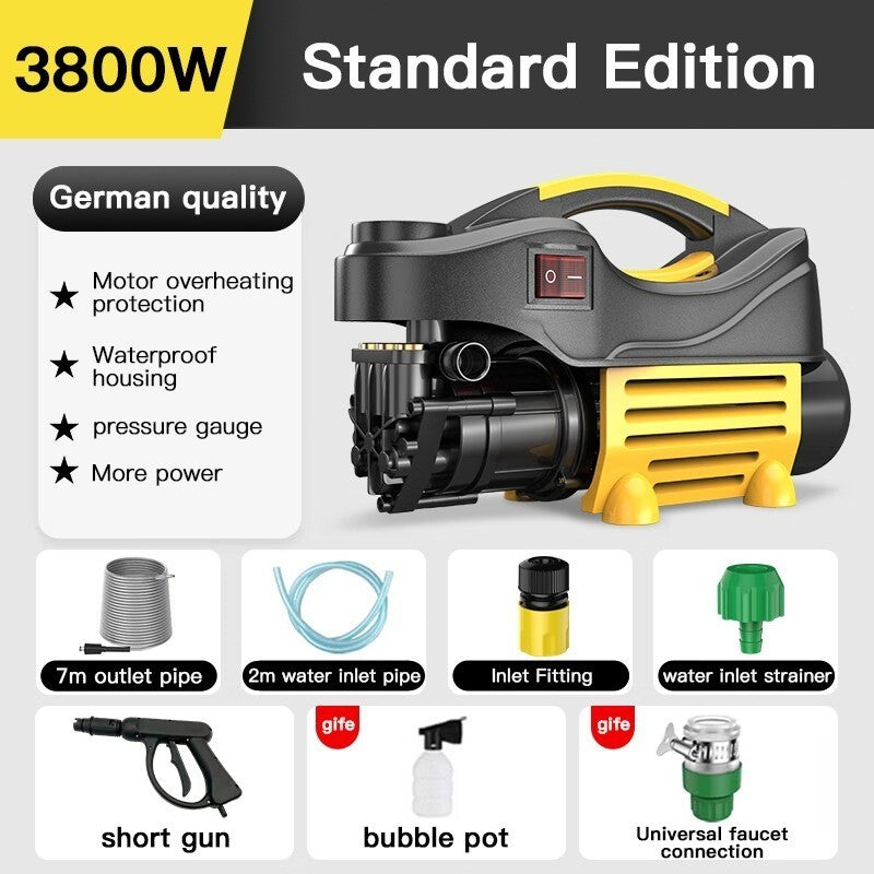 SOARFLY 3800W Car Water Jet High Pressure Wash Machine Car Wash Home Cleaner SprayerMesin Basuh Kereta High pressure car washer